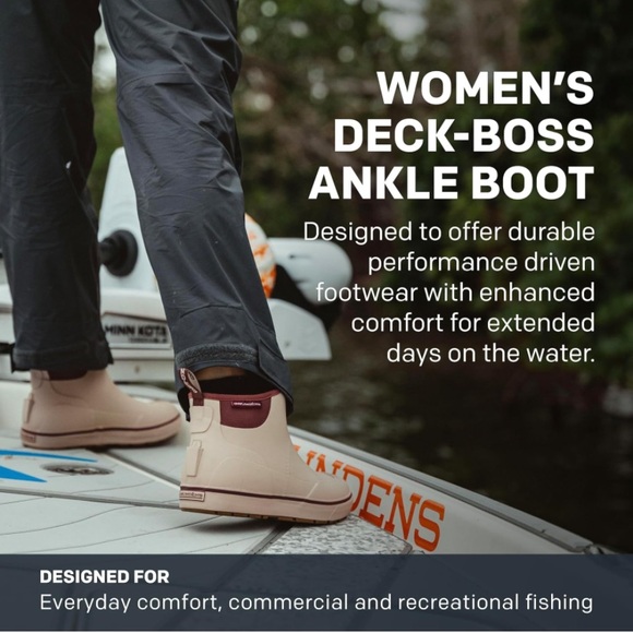 Grundens Women’s DECK-BOSS Ankle Boot - Picture 3 of 14